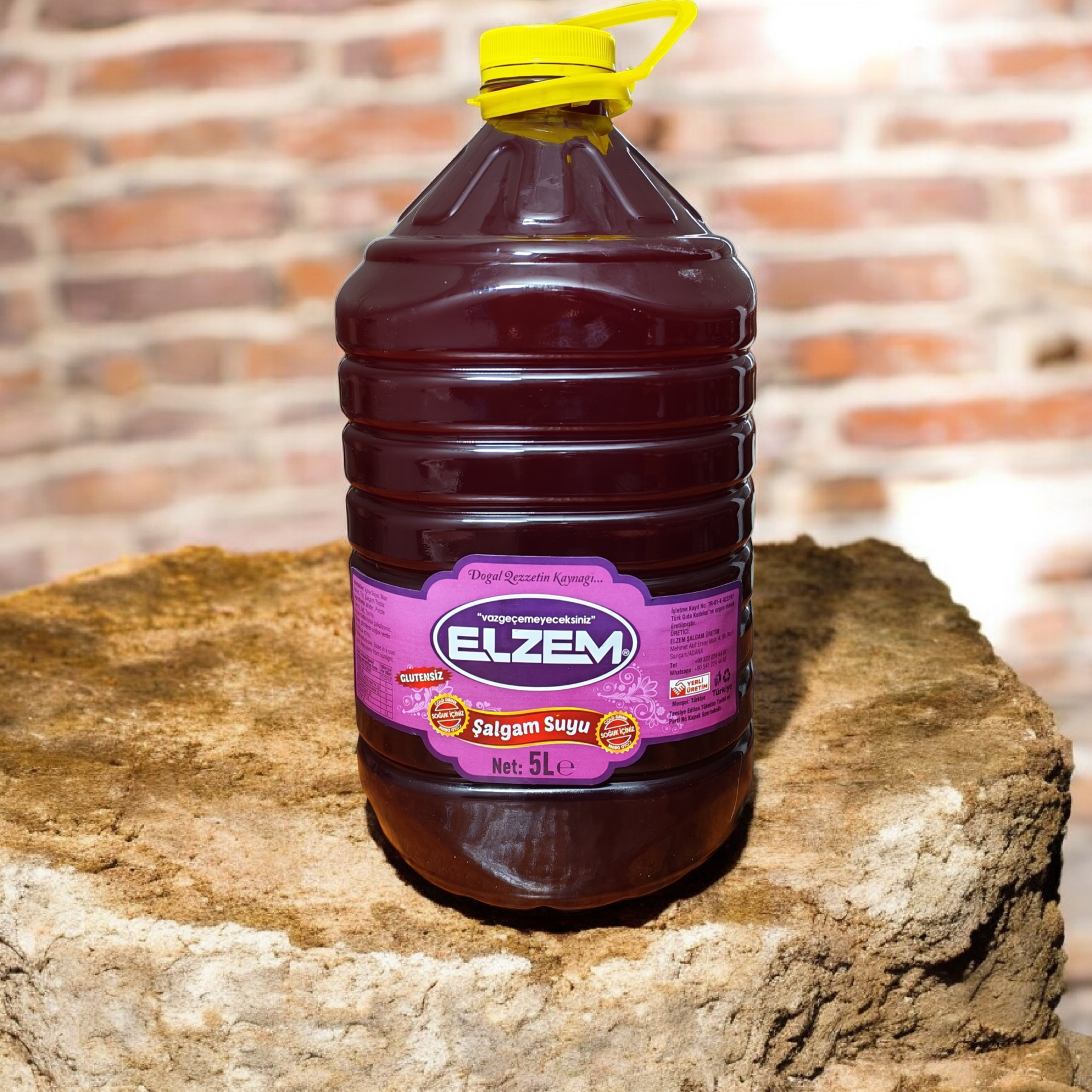 2 ADET 5 LİTRE TANESİZ ŞALGAM YANINDA ACI