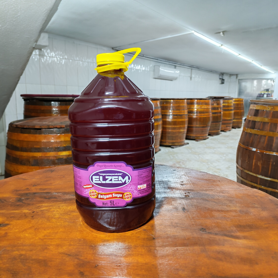 2 ADET 5 LİTRE TANESİZ ŞALGAM YANINDA ACI