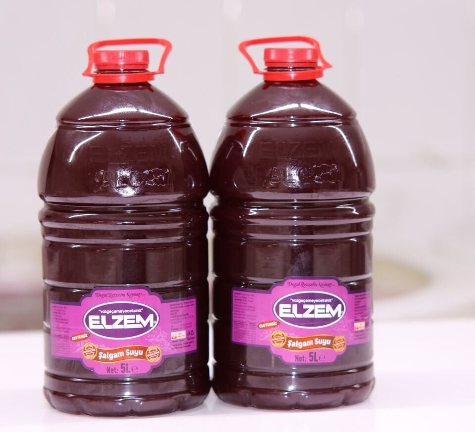 2 adet 5 Lt  TANELİ  ŞALGAM YANINDA ACI