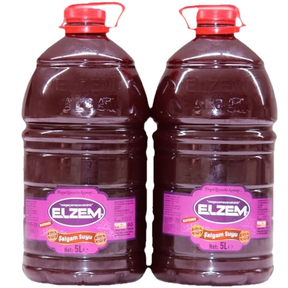 2 adet 5 Lt  TANELİ  ŞALGAM YANINDA ACI