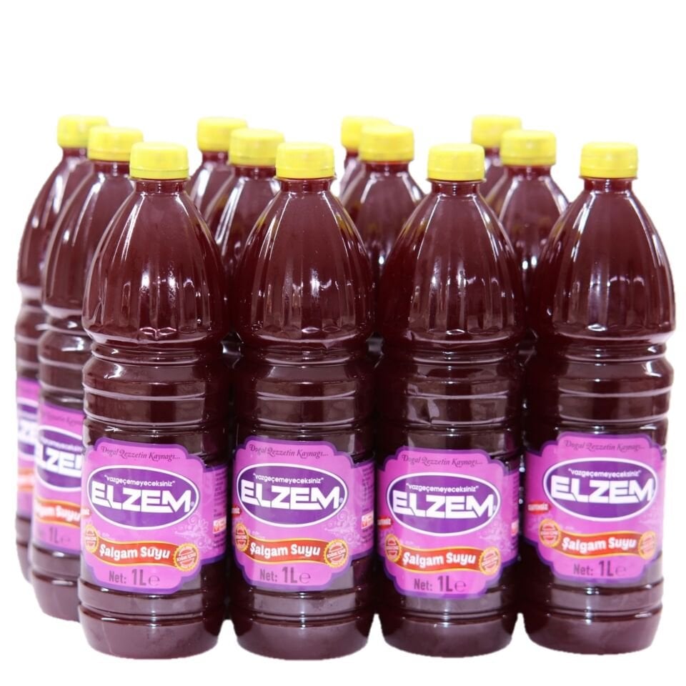 Adana acısız şalgam 1 litre 12 adet