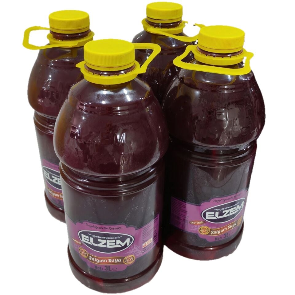 4 adet 3 lt acısız şalgam