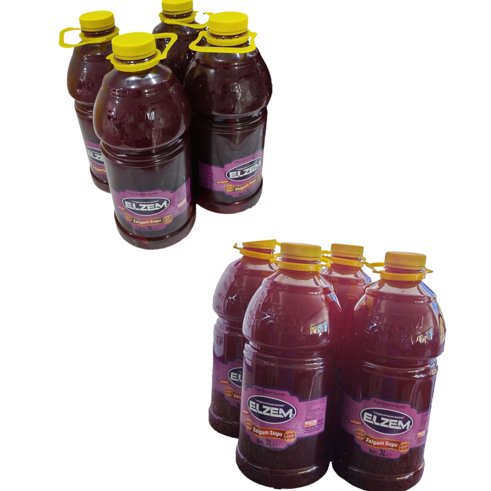 2 koli 4 adet 3 litre taneli şalgam(8 adet)