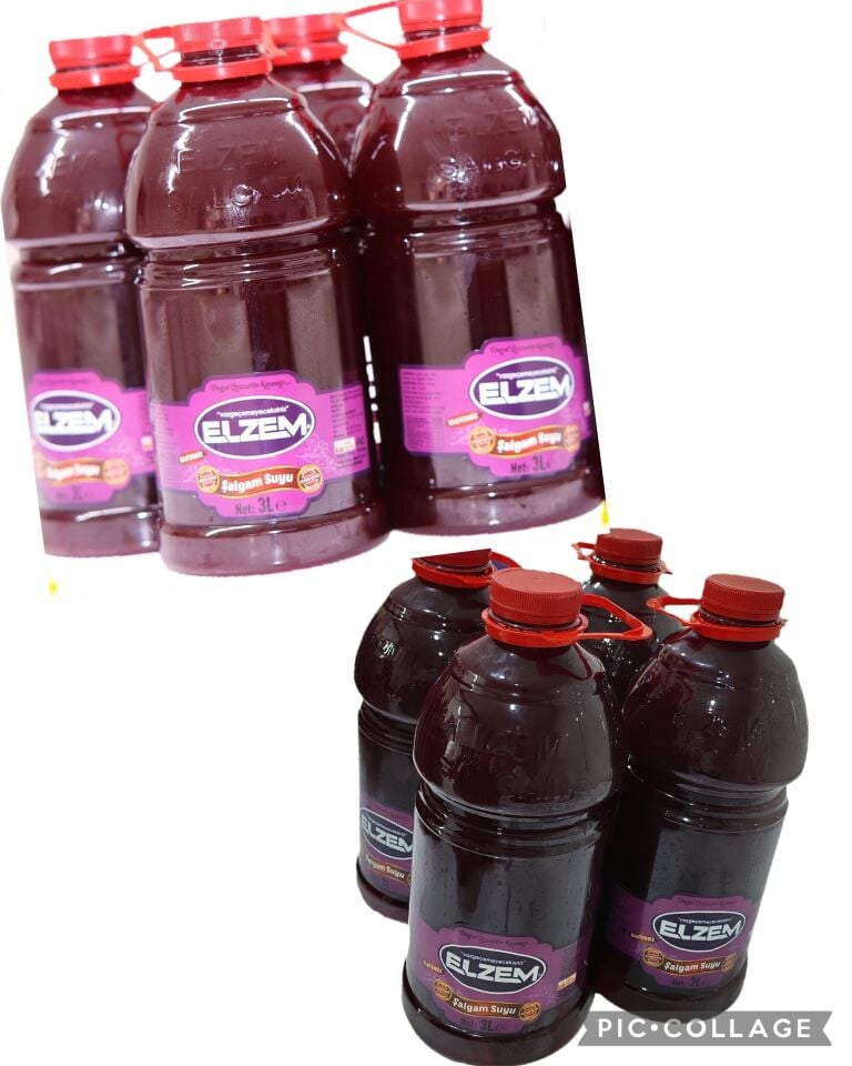 2 koli 4 adet 3 litre şalgam(8 adet)