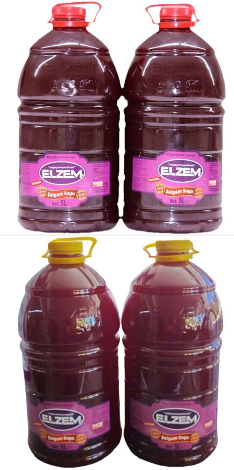 4 adet  5 lt şalgam