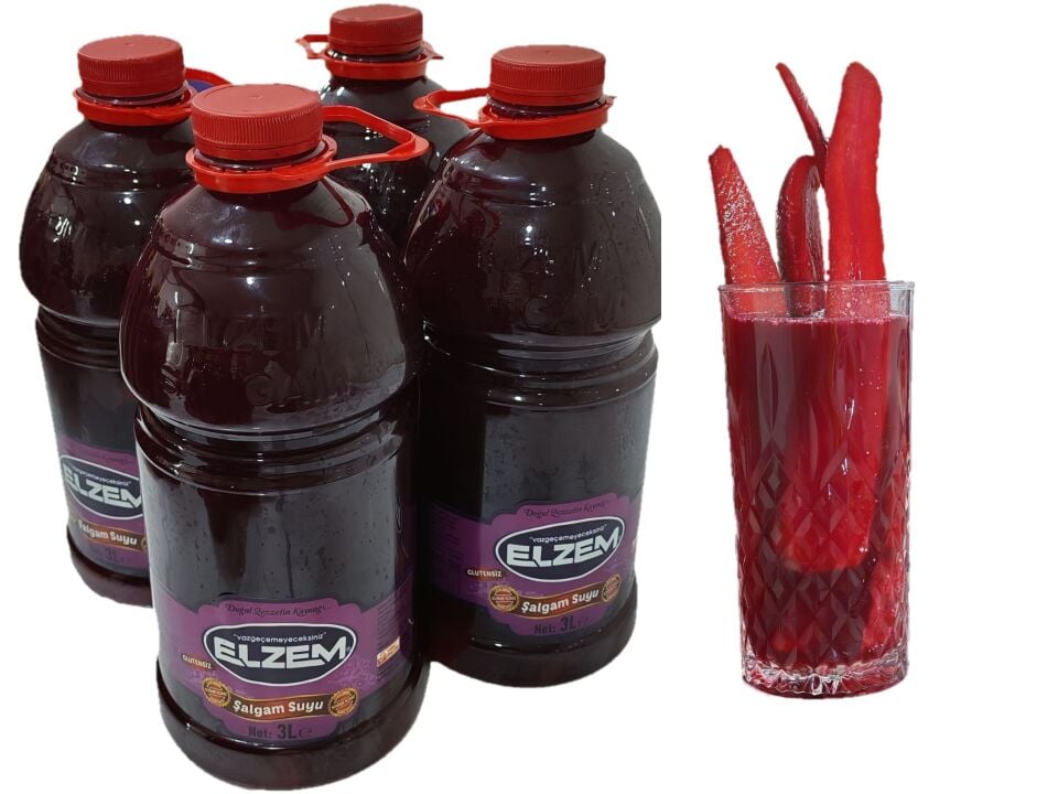 acılı adana şalgam 3 litre 4 adet